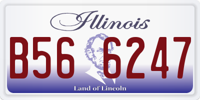 IL license plate B566247