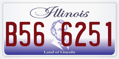 IL license plate B566251