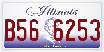 IL license plate B566253