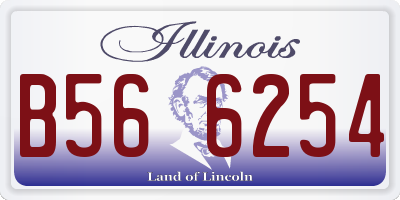 IL license plate B566254