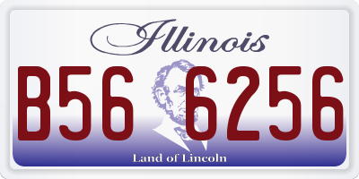 IL license plate B566256