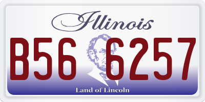 IL license plate B566257