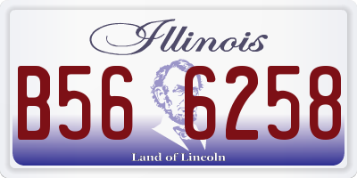 IL license plate B566258