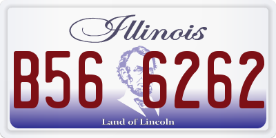 IL license plate B566262