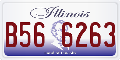 IL license plate B566263