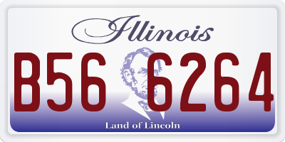 IL license plate B566264