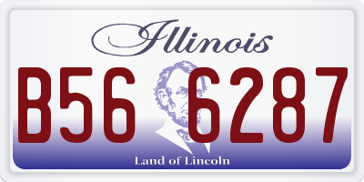 IL license plate B566287
