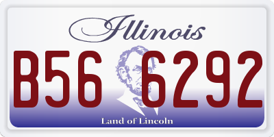 IL license plate B566292