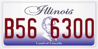 IL license plate B566300