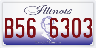IL license plate B566303