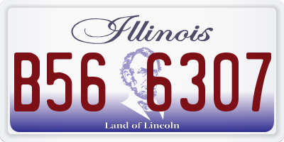 IL license plate B566307