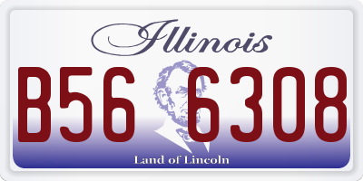 IL license plate B566308