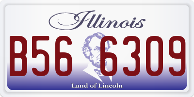 IL license plate B566309