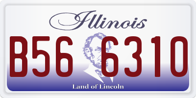 IL license plate B566310