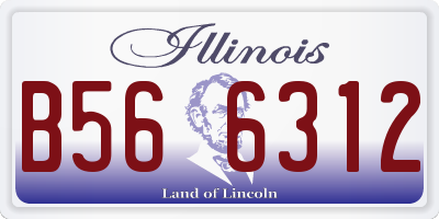 IL license plate B566312