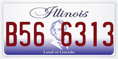 IL license plate B566313