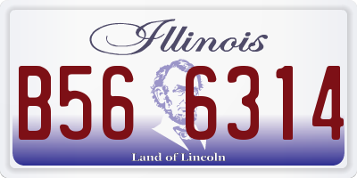 IL license plate B566314
