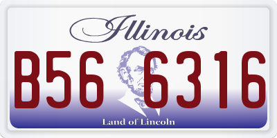 IL license plate B566316