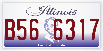 IL license plate B566317