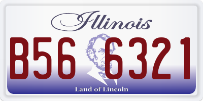 IL license plate B566321