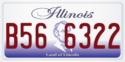 IL license plate B566322