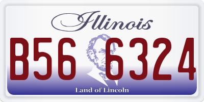 IL license plate B566324