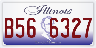 IL license plate B566327