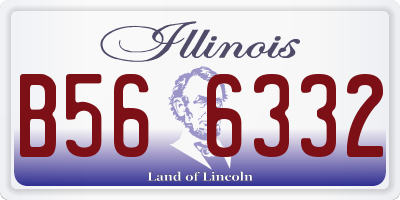 IL license plate B566332