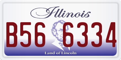 IL license plate B566334