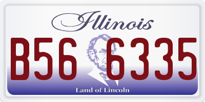 IL license plate B566335