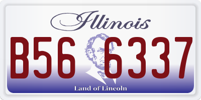 IL license plate B566337