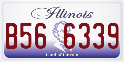 IL license plate B566339