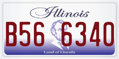 IL license plate B566340