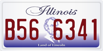IL license plate B566341