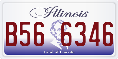 IL license plate B566346