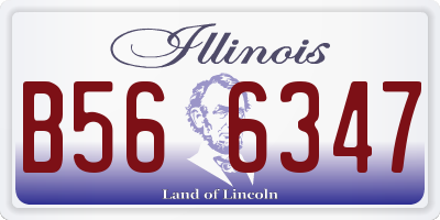 IL license plate B566347