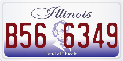 IL license plate B566349
