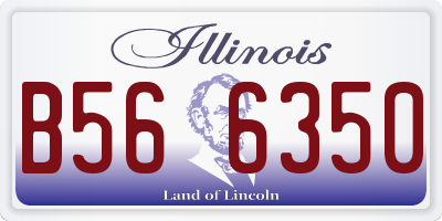 IL license plate B566350