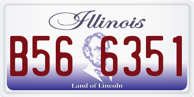 IL license plate B566351