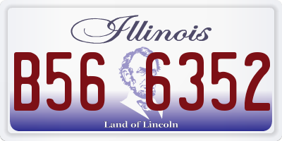 IL license plate B566352