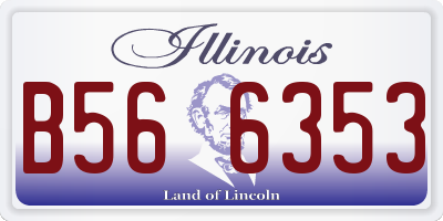 IL license plate B566353