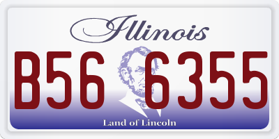 IL license plate B566355