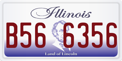 IL license plate B566356