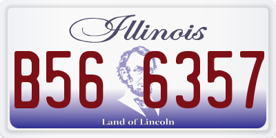 IL license plate B566357