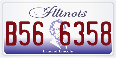 IL license plate B566358