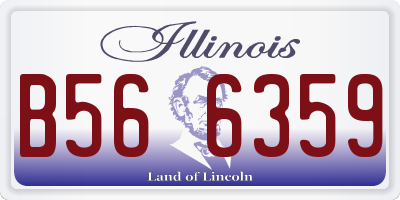 IL license plate B566359