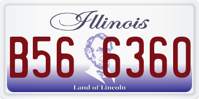 IL license plate B566360