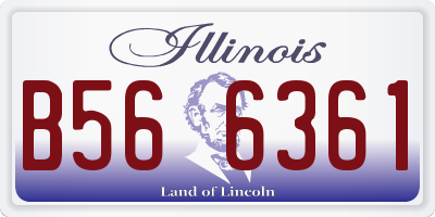 IL license plate B566361