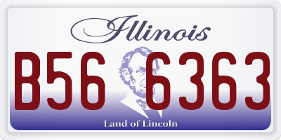 IL license plate B566363