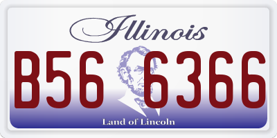 IL license plate B566366